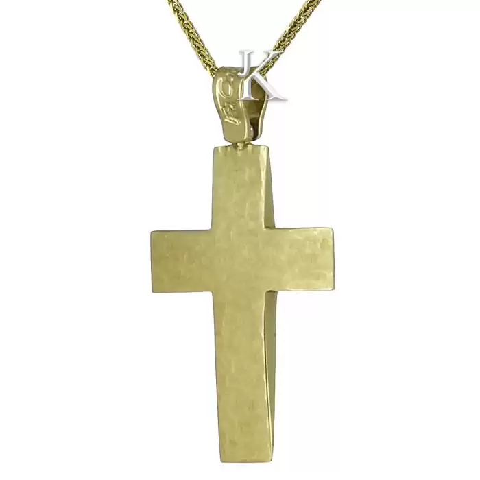 Σταυρός Facad’oro Χρυσός Κ14 Διπλής Όψεως