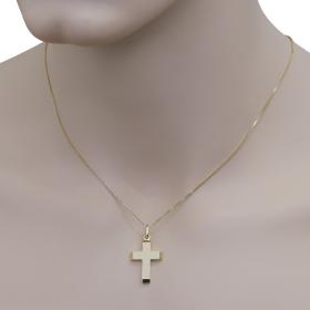 Σταυρός Κλασικός Χρυσός Κ14 με Λουστρέ Φινίρισμα SKU-1145