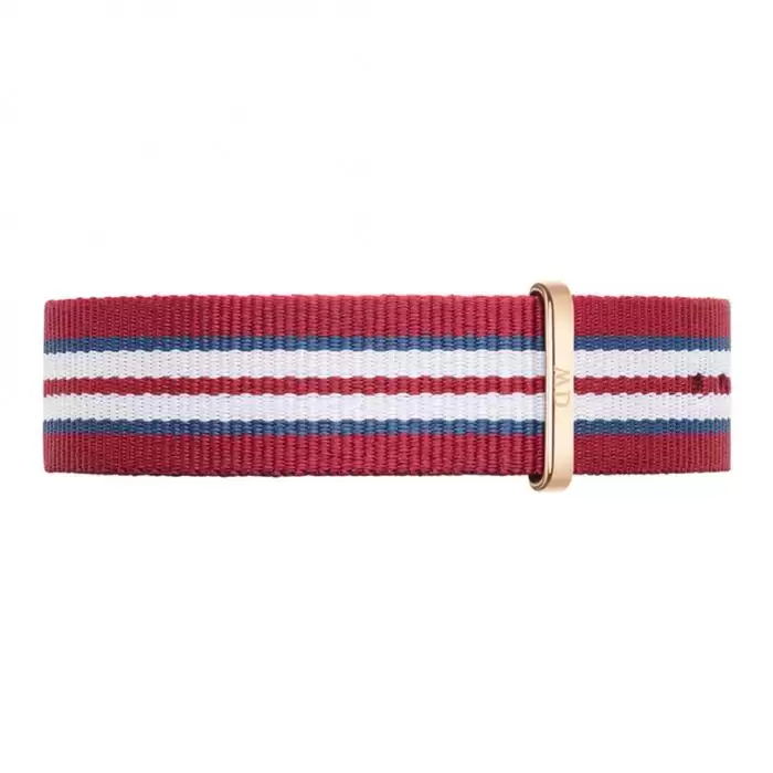 SKU-4566 / DANIEL WELLINGTON Classic Exeter 40mm Blue White and Red Nylon Spare Strap