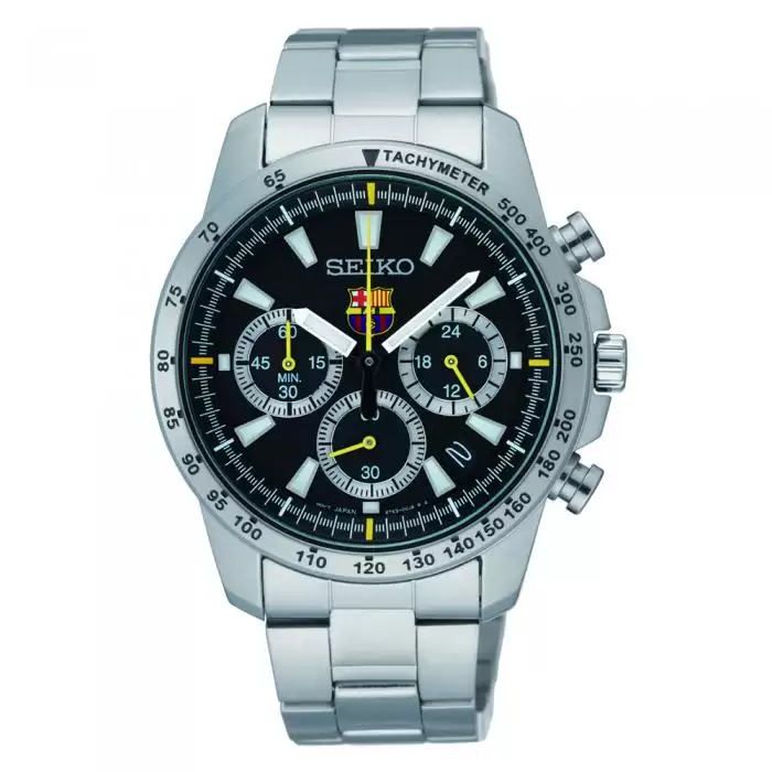 SKU-5919 / SEIKO Chronograph F.C.BARCELONA Special Edition Stainless Steel