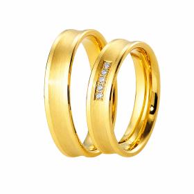 Βέρες Breuning Inspiration,Χρυσός με Διαμάντι,K8-Κ14-Κ18 SKU-6449