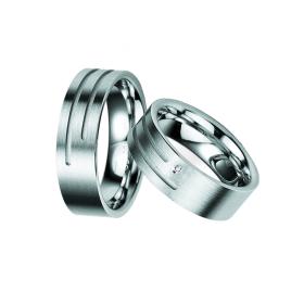 Βέρες Breuning Σειρά Silver with Diamonds Ι, Ασήμι 925° SKU-6799