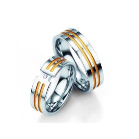 Βέρες Breuning Σειρά Silver with Diamonds Ι, Ασήμι 925° SKU-6821