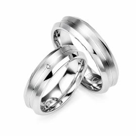 Βέρες Breuning Σειρά Silver with Diamonds Ι, Ασήμι 925° SKU-6823