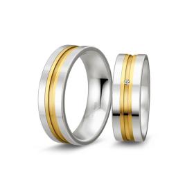 Βέρες Breuning Silver με Diamonds ΙΙΙ,Ασήμι 925° με Διαμάντι SKU-6843