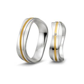 Βέρες Breuning Silver με Diamonds ΙΙΙ,Ασήμι 925° με Διαμάντι SKU-6847
