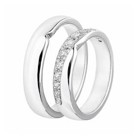Βέρες Jeweler Λευκόχρυσος με Ζιργκόν, Κ9-Κ14-Κ18 SKU-6248