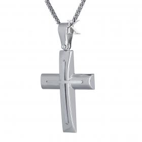 Σταυρός Λευκόχρυσος Κ14 SKU-6596