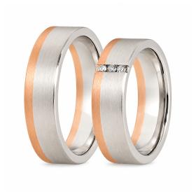 Βέρες Aller Spanninga Λευκόχρυσος & Ροζ Χρυσός, K9-Κ14-Κ18 SKU-7420