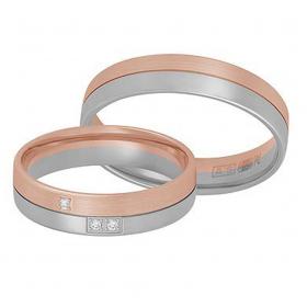 Βέρες Aller Spanninga Ροζ Χρυσός & Palladium, Κ9,14,18+950 SKU-7663
