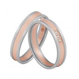 Βέρες Aller Spanninga Ροζ Χρυσός & Palladium, Κ9,14,18+950 SKU-7665