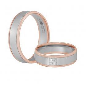 Βέρες Aller Spanninga Ροζ Χρυσός & Palladium, Κ9,14,18+950 SKU-7670