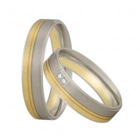 Βέρες Aller Spanninga Χρυσός & Λευκόχρυσος, K9-Κ14-Κ18 SKU-7368