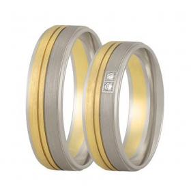 Βέρες Aller Spanninga Χρυσός & Λευκόχρυσος, K9-Κ14-Κ18 SKU-7384