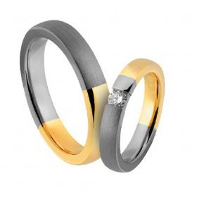 Βέρες Aller Spanninga Χρυσός & Λευκόχρυσος, K9-Κ14-Κ18 SKU-7405