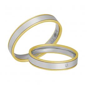 Βέρες Aller Spanninga Χρυσός & Palladium, Κ9,14,18+950 SKU-7623