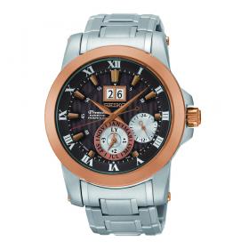 SEIKO Premier Kinetic Perpetual Stainless Steel Bracelet SKU-8782