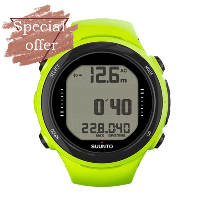 Ρολόι Καταδυτικό Smartwatch SUUNTO D4i Dive Computer Novo Lime με Λουράκι | SS020395000 SKU-8625