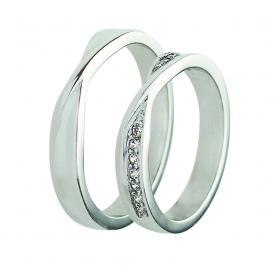 Βέρες Γάμου Jeweler Λευκόχρυσος, Κ9-Κ14-Κ18 SKU-9832