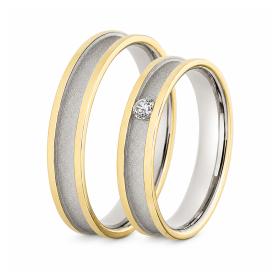 Βέρες Γάμου Jeweler Λευκόχρυσος & Χρυσός, Κ9-Κ14-Κ18 SKU-9834