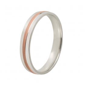 Βέρες Γάμου Jeweler Λευκόχρυσος & Ρόζ Χρυσός, Κ9-Κ14-Κ18 SKU-9421