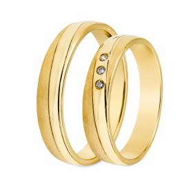 Βέρες Γάμου Jeweler Χρυσός, Κ9-Κ14-Κ18 SKU-9632
