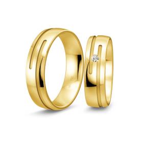 Βέρες Breuning Inspiration, Χρυσός με Διαμάντι, Κ8-Κ14-Κ18 SKU-11528