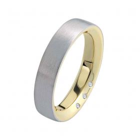 Βέρες Γάμου Λευκόχρυσος & Χρυσός, Κ9-Κ14 SKU-11185