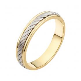 Βέρες Γάμου Λευκόχρυσος & Χρυσός, Κ9-Κ14 SKU-11199