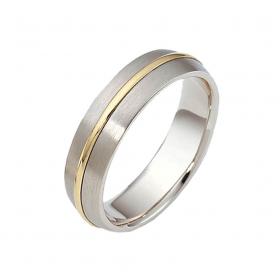 Βέρες Γάμου Λευκόχρυσος & Χρυσός, Κ9-Κ14 SKU-11209