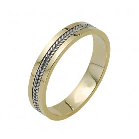 Βέρες Γάμου Λευκόχρυσος & Χρυσός, Κ9-Κ14 SKU-11233