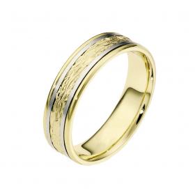 Βέρες Γάμου Λευκόχρυσος & Χρυσός, Κ9-Κ14 SKU-11243