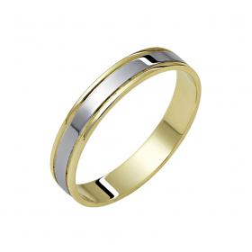 Βέρες Γάμου Λευκόχρυσος & Χρυσός, Κ9-Κ14 SKU-11248