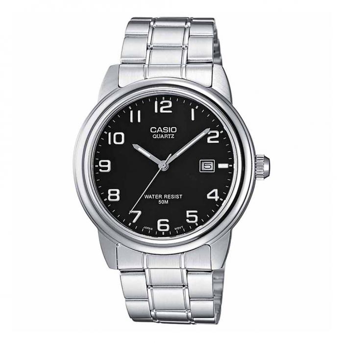 SKU-11079 / CASIO Collection Stainless Steel Bracelet Black Dial