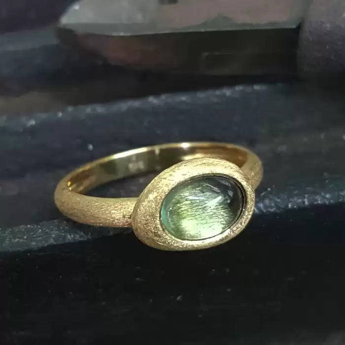 Δαχτυλίδι Χρυσός Κ14 με Peridot