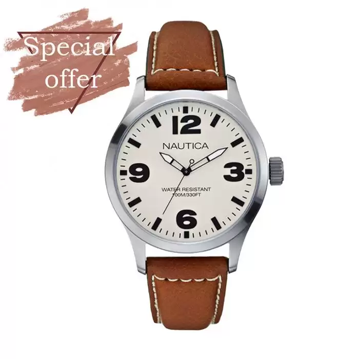SKU-11405 / NAUTICA BFD Brown Leather Strap