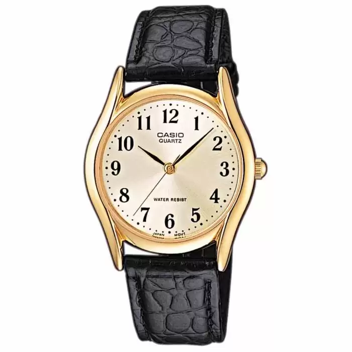 SKU-14944 / CASIO Collection Black Leather Strap