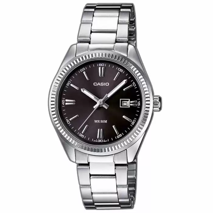 SKU-14949 / CASIO Collection Stainless Steel Bracelet Black Dial