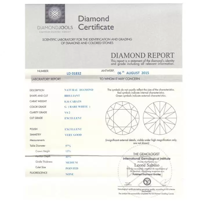 SKU-14349 / Μονόπετρο DiamondJools Λευκόχρυσος Κ18 με Διαμάντι 