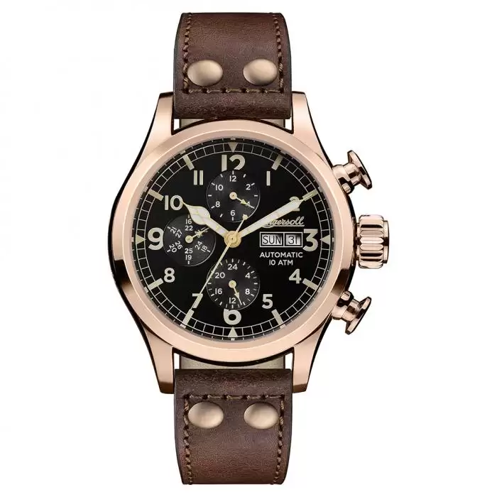 SKU-15754 / INGERSOLL Armstrong Automatic Brown Leather Strap