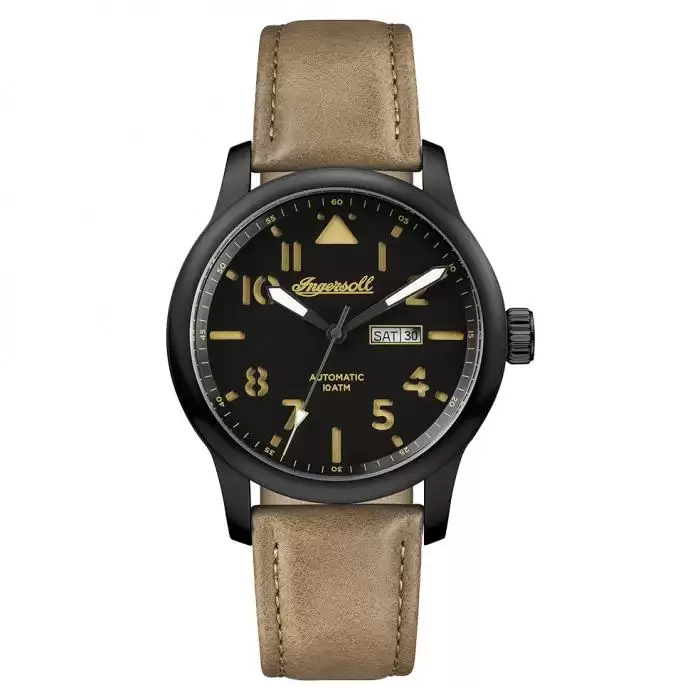 SKU-15756 / INGERSOLL Hatton Automatic Brown Leather Strap