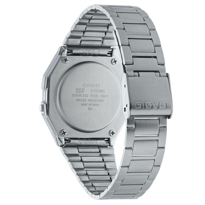 SKU-16533 / CASIO Vintage Iconic Chronograph Silver Stainless Steel Bracelet