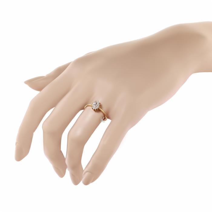 Δαχτυλίδι Ροζέτα Χρυσός Κ14 με Ζιργκόν