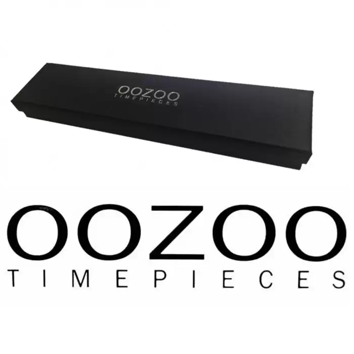 SKU-16095 / OOZOO Timepieces Black Leather Strap