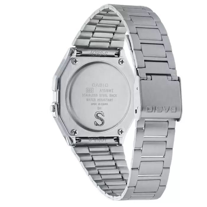 SKU-17568 / CASIO Vintage Iconic Chronograph Silver Stainless Steel Bracelet