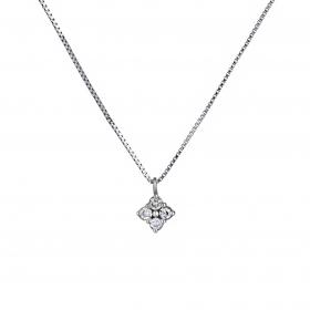 Μενταγιόν με Διαμάντια Λευκόχρυσος Κ18 SKU-17872