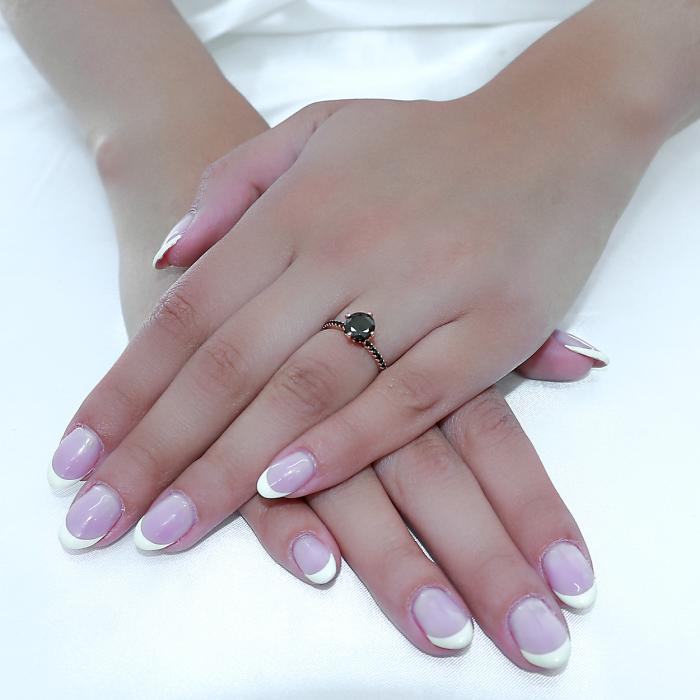 Μονόπετρο Δαχτυλίδι  Ροζ Χρυσός Κ14 με Ζιργκόν