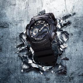 Ανδρικό Ρολόι CASIO G-Shock με Μαύρο Λουράκι από Καουτσούκ | GA-110-1BER SKU-18465