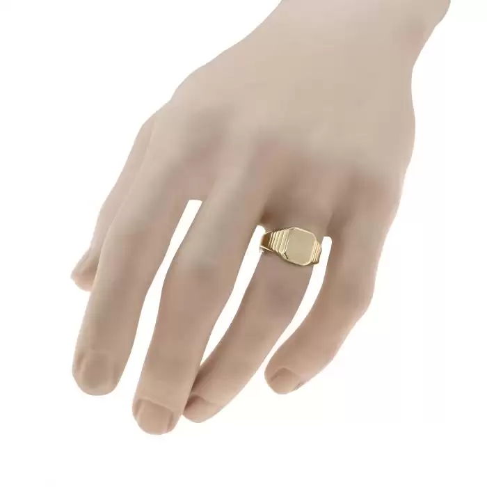 Δαχτυλίδι Χρυσός Κ14 με Κλασικό Σχεδιασμό