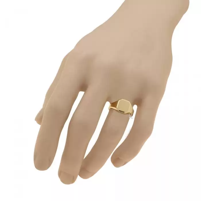 Δαχτυλίδι Χρυσός Κ14 με Ματ Φινίρισμα